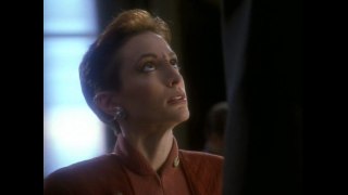 Star Trek Deep Space Nine DS9 Sisko Kira Nerys Go over my head again and ill have yours on a platter