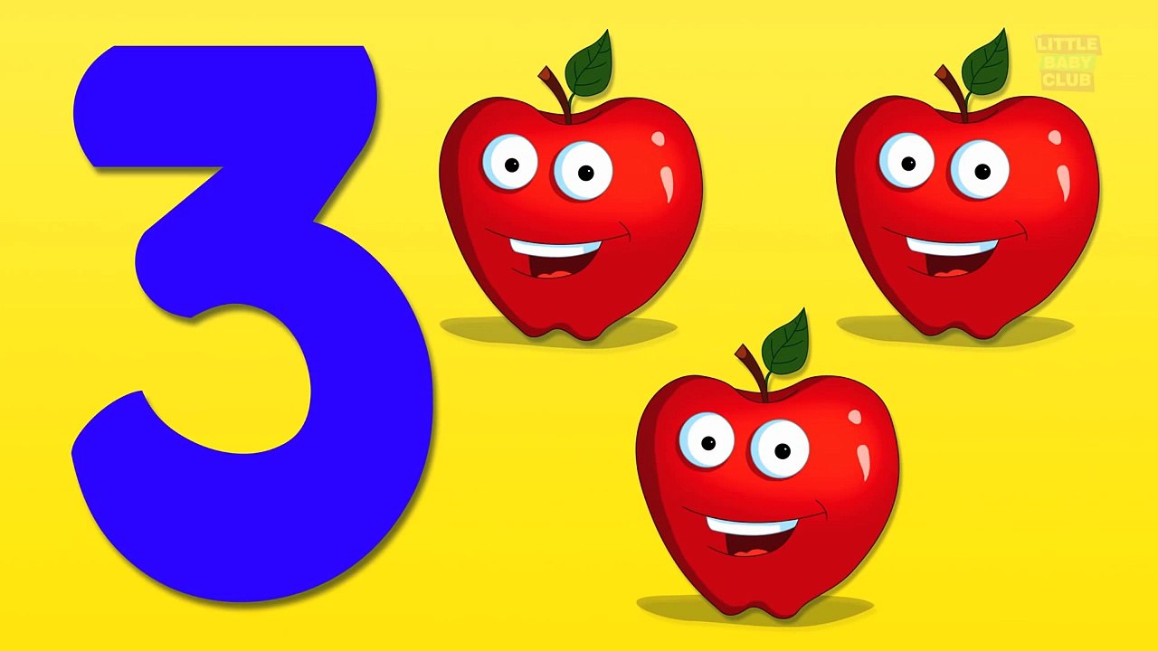 Counting Apples| Learn numbers from 1 to 4