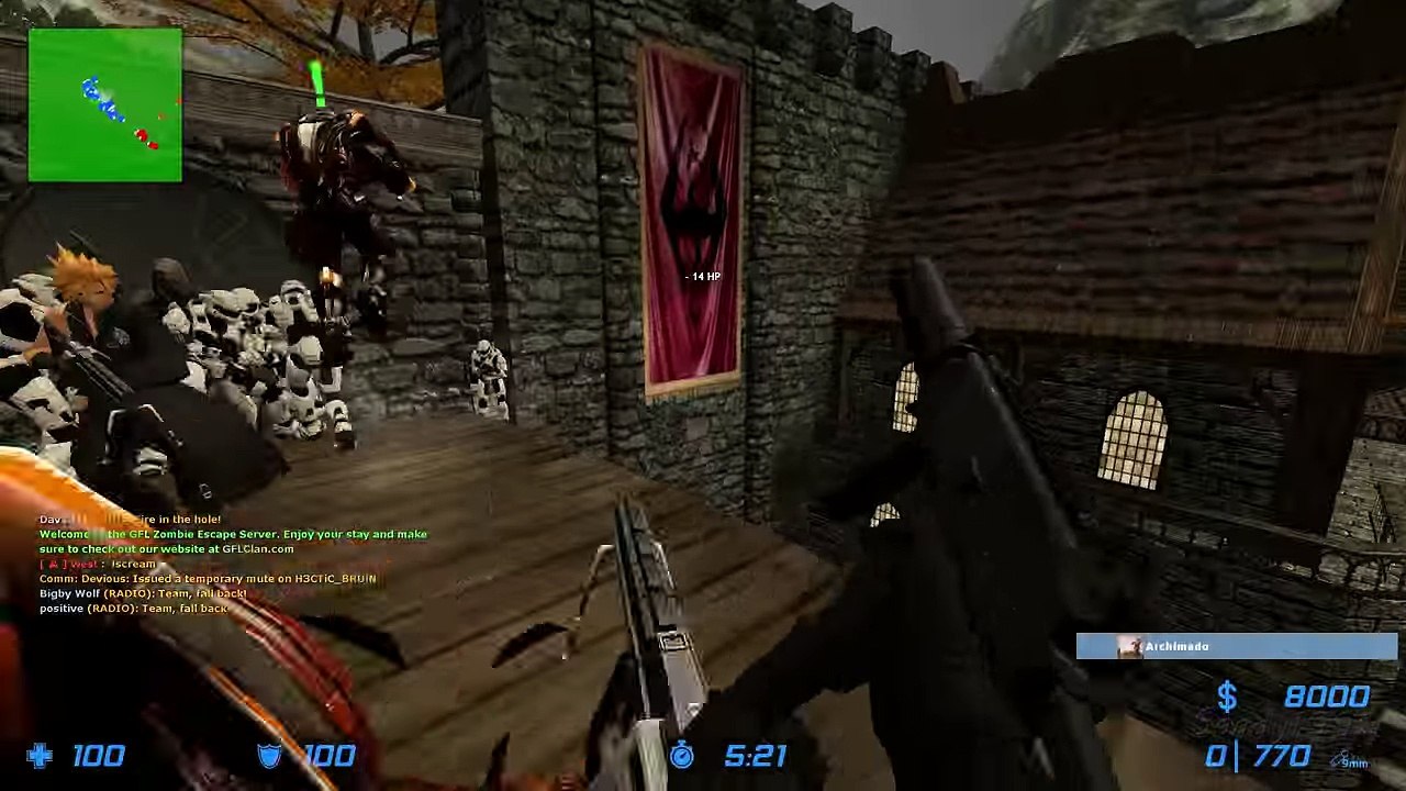 Counter-Strike- Source - Zombie Escape Mod - SKYRIM - ze_tesv_skyrim_v4fix - 1-4 - GFL and I3D