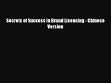 [PDF] Secrets of Success in Brand Licensing - Chinese Version Download Online