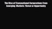 [PDF] The Rise of Transnational Corporations From Emerging  Markets: Threat or Opportunity