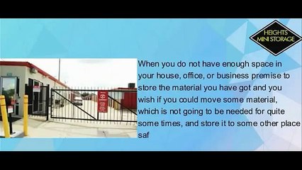Heights Mini Storage - Safe Secure Space Houston