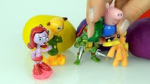 Peppa pig Play doh Kinder Surprise eggs My little pony Disney Toys PAW patrol TMNT Egg