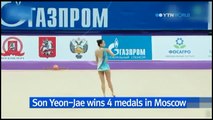 Son Yeon-Jae wins 4 medals at Moscow Grand Prix / YTN