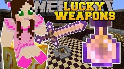 下载视频: PAT AND JEN PopularMMOs Minecraft: LUCKY WEAPONS! Lucky Block Mod Showcase