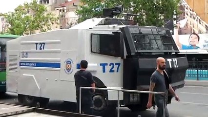 Gezi yıldönümünde Taksim'de TOMA'lı önlem