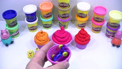 Download Video: SURPRISE EGGS ICE CREAM play doh kinder surprise peppa pig and cars toys