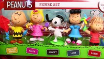 GIANT Surprise Toys Dog House THE PEANUTS MOVIE Snoopy & Charlie Brown Playsets DisneyCarToys