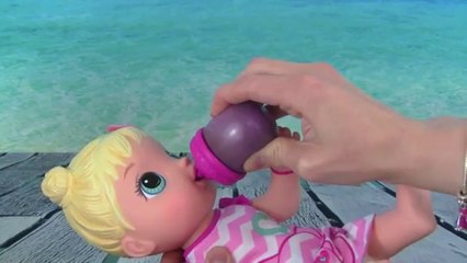 Baby Alive NASTY BROWN POOP DIAPER - Drinks REAL CHOCOLATE MILK & Makes GROSSEST DIAPER EVER!