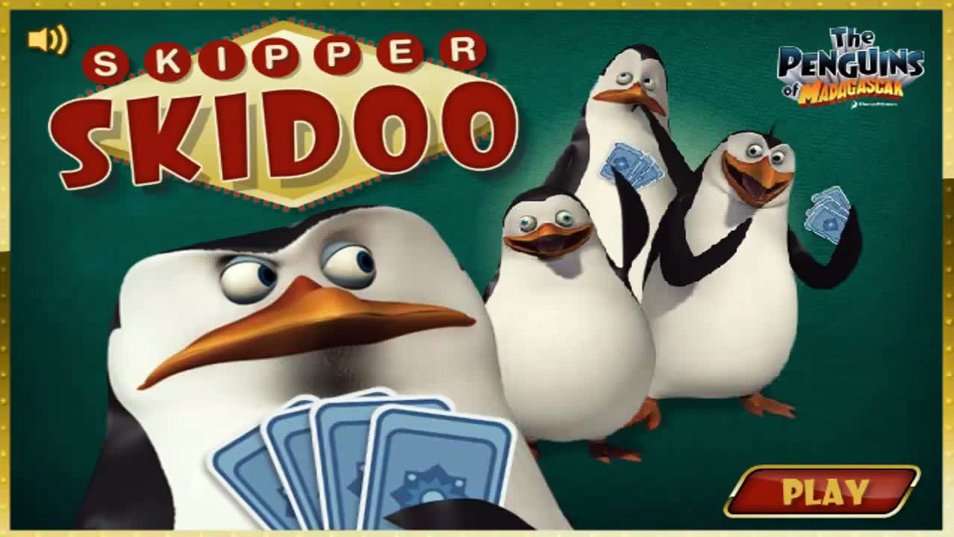 ⁣Пингвины из Мадагаскара 2014 - Игра в Карты / The Penguins of Madagascar - Skipper Skidoo