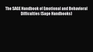 Read The SAGE Handbook of Emotional and Behavioral Difficulties (Sage Handbooks) Ebook Free