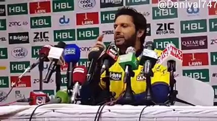 Interview Of Shahid Afridi | Highlights of PSL 2016