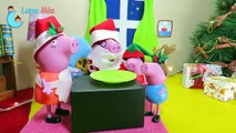 LA VISITA DE PAPA NOEL Peppa Pig y los regalos de Navidad 2015