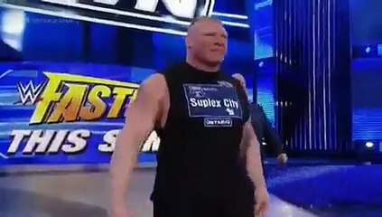 Video herunterladen: W.W.ENTERTAINMENT Brock Lesnar Attacks Dean Ambrose , Roman Reigns WWE Smackdown - WRESTLE MANIA