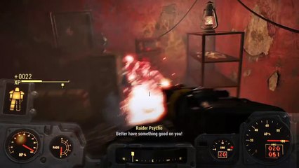 Fallout 4 quest QUẢTERMASTERY recover the flux sensor at back street appareal