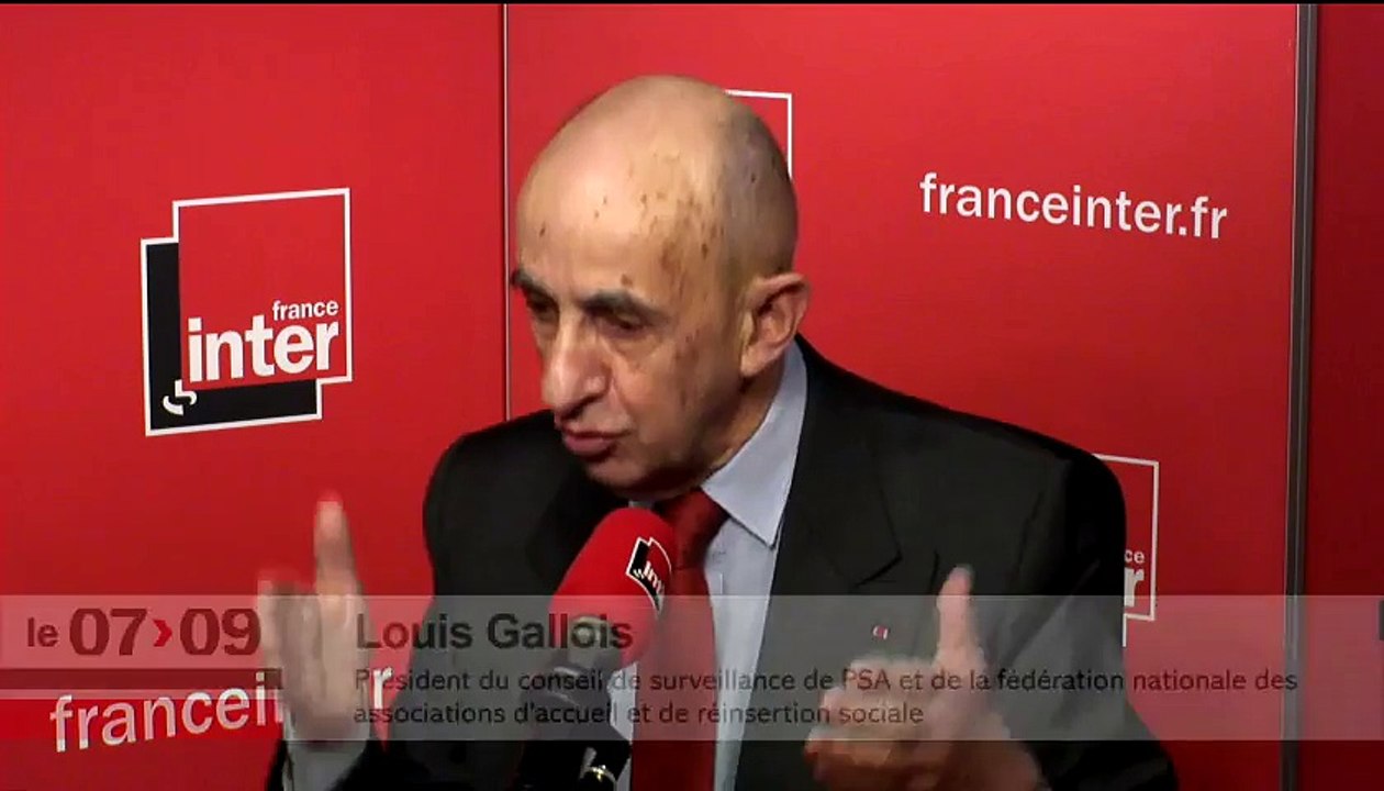 Louis Gallois : "Je propose le chèque syndical pour que les gens adhèrent au syndicat de leur choix"