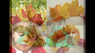Творческие композиции из листьев на тему золотая осень