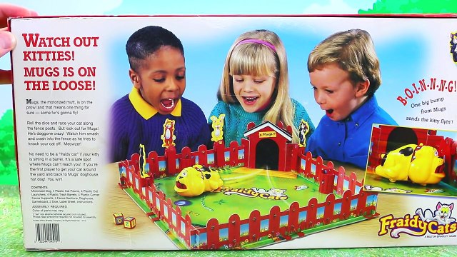 Fraidy Cats Board GAME Family Fun Night Game Challenge Cat & Dog Chase + Surprise Toys DisneyCarToys