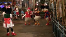 Minnie Mouse and Daisy Duck in Christmas Outfits meet at Mickey\'s Very Merry Christmas Party 2015