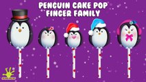 The Finger Family Penguin Cake Pop Family Nursery Rhyme | Christmas Finger Family Songs
