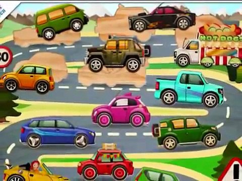 voitures dessins animés pour enfants, voitures de course dessin animé, dessin animé drôle