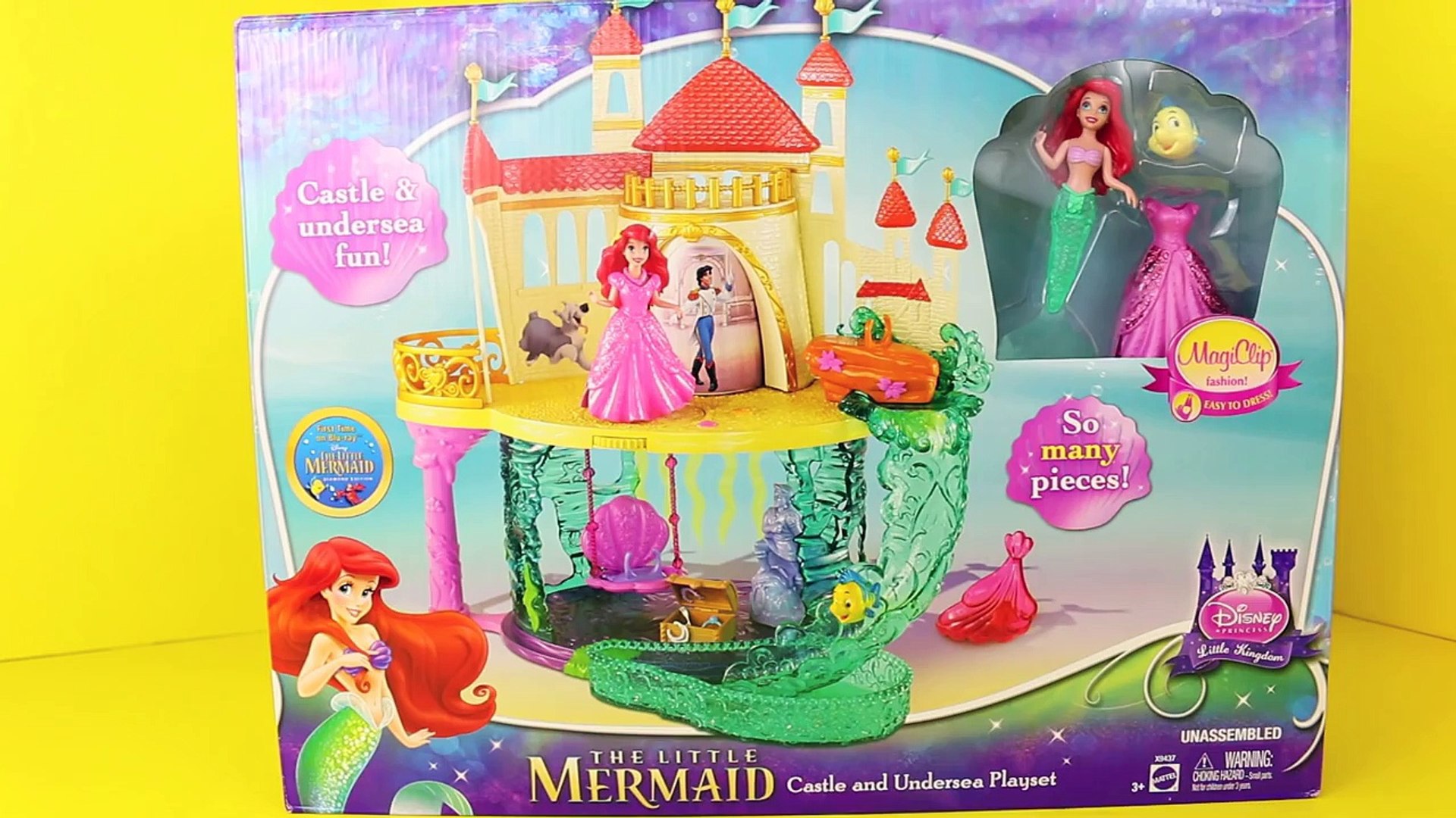 little mermaid castle playset