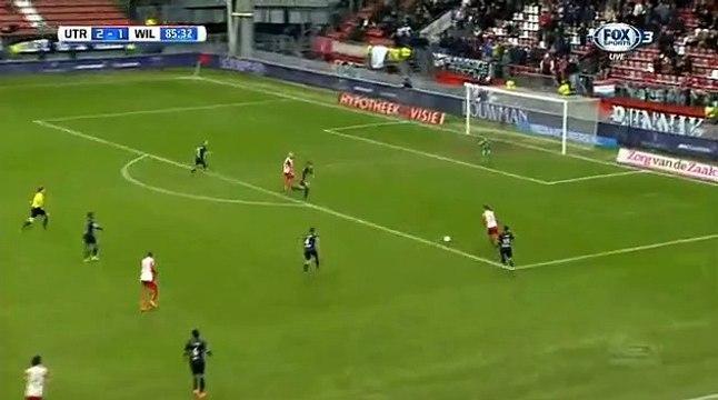 Ruud Boymans Goal - Utrecht 2 - 1 Willem II - 21-02-2016