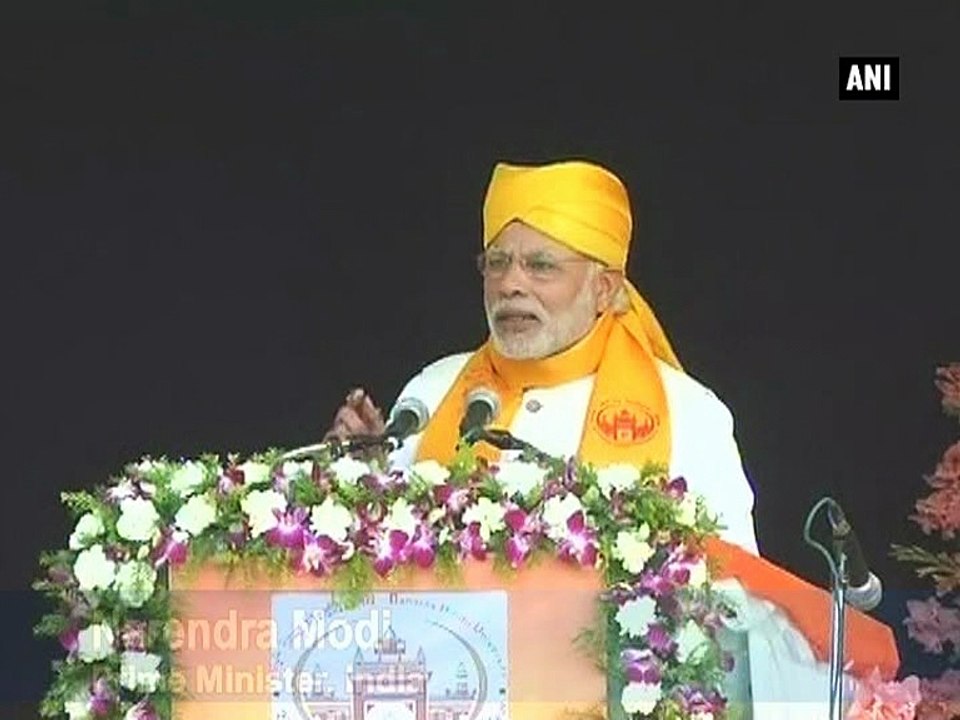 PM Modi addresses students at BHU