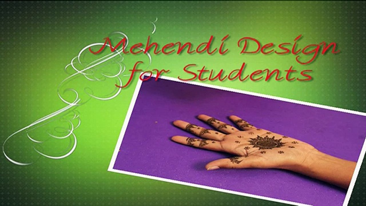 Simple Mehendi Design For Beginners