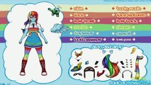 My Little Pony Equestria Girls Rainbow Rocks Rainbow Dash Cosplay Costume Dress Up Game