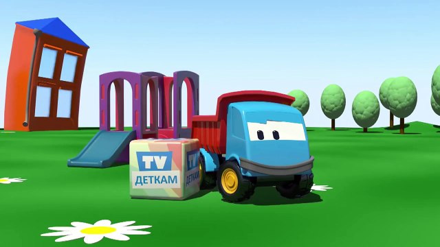 Leo la Troca Curiosa - Camión mezclador de cemento - Carros para niños