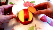 Птица из яблока! Украшения из фруктов! Bird of apple! Decoration of fruits