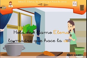 El Abecedario en español para niños - Aprende la letra E - Aprende el abecedario - Baby Games