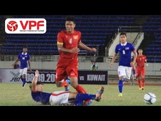 Đức Chinh "phá lưới" U19 Lào