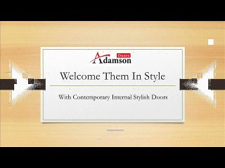 Welcome Them In Style With Contemporary Internal Stylish Doors