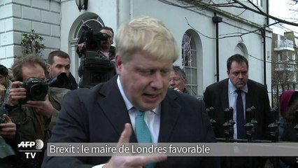 Le maire de Londres annonce être favorable au Brexit