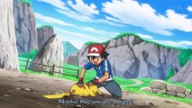 ASH VS KORRINA (Mega Lucario Vs Pikachu) --- Pokemon XY EP24
