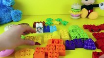 Lego Duplo Food Cookie Monster & Mickey Mouse Hamburger Creative Picnic DisneyCarToys
