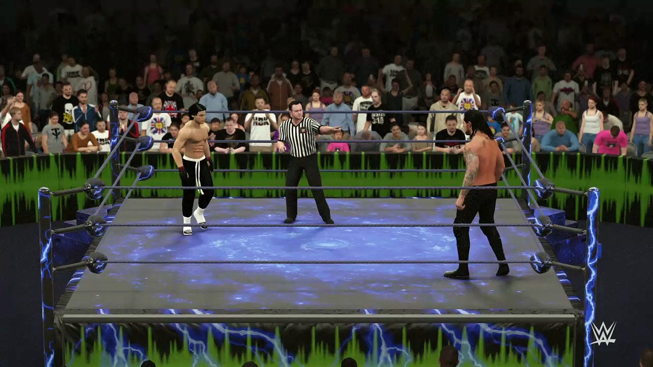 WWE 2K16 bruce lee v baron corbin