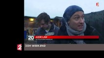 Jude Law dans la jungle de Calais - Le Zapping - 22/02/15 - CANAL  