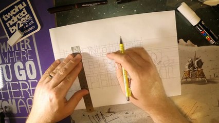 Do Not Be Afraid to Experiment - Hand Lettering Time Lapse by twohundredby200 (Dunfermline)