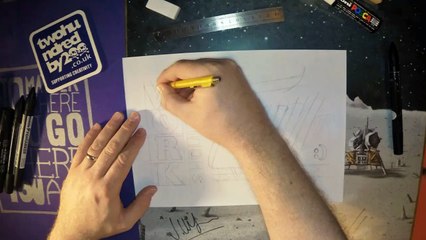 Work Should be Fun - Hand Lettering Time Lapse by twohundredby200 (Dunfermline)