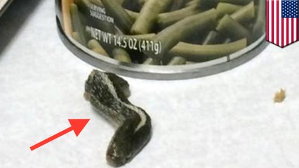 Utah woman finds snake's head in a can of Western Family green beans