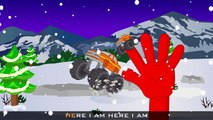 Monster Truck Vs Sports Car | Monster Trucks For Children | Finger Family