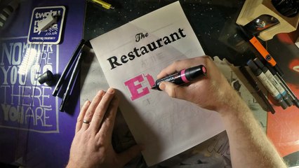 A tribute the HG2G - Hand Lettering Time Lapse by twohundredby200 (Dunfermline)