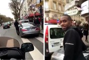 Mamadou Sakho se balade en scooter dans Paris et croise Blaise Matuidi par hasard