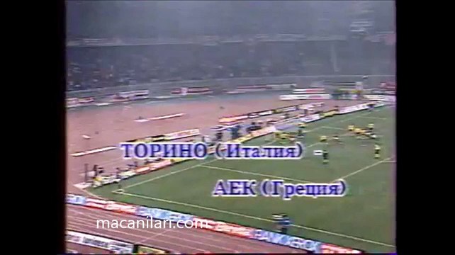 11.12.1991 - 1991-1992 UEFA Cup 3rd Round 2nd Leg Torino FC 1-0 AEK