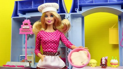 Barbie Spiderman Frozen Elsa and Mermaid Romie Take Bake Chef Class DisneyCarToys