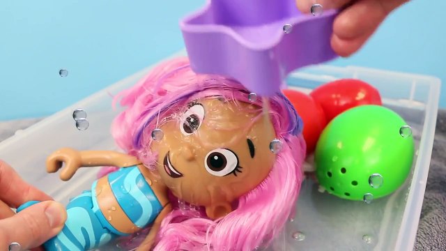 BUBBLE GUPPIES Color Change Mermaid Dolls SURPRISE EGGS & Color Changers Baby DisneyCarToys
