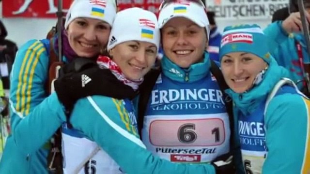 Сочи 2014 Украина ЗОЛОТО Биатлон Эстафета Женщины Зимние олимпийские игры